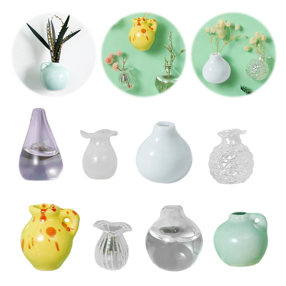 

Миниатюрные керамические магниты на холодильник в виде вазы, 3D-магниты, наклейки для декора кухни, офиса, белой доски