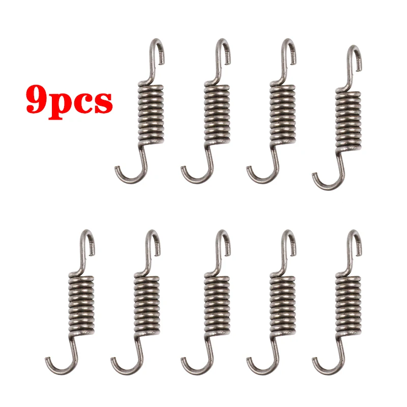 Suitable For 49cc Mini Pocket Bicycles 3/9 Pieces 2-Stroke Motorcycle Clutch Spring, 3/9 Pcs Metal Brake Clutch Spring Alloys