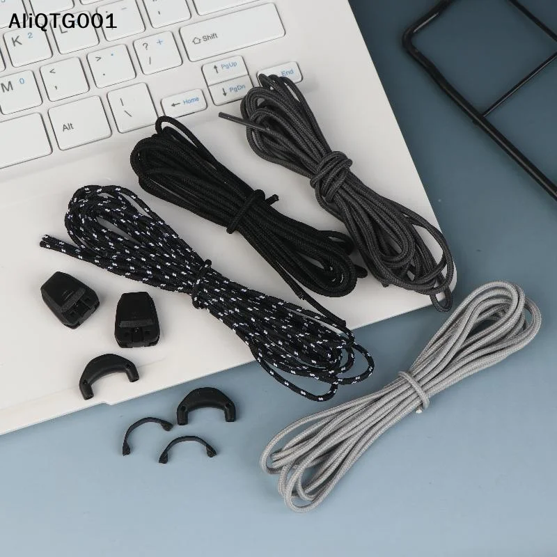 Kit de Cadarços Rápidos 1 Par, Cadarços Criativos Sem Laços para Sapatos, Acessórios para Sapatos Salomon, Cordão para Amarração Fácil de Sapatos