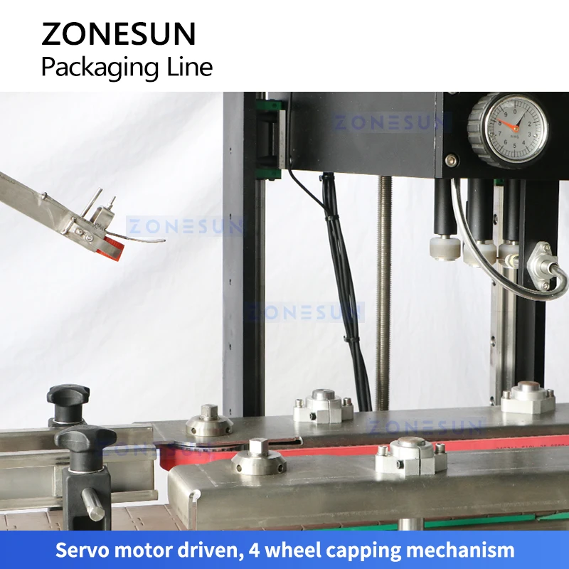 Zonesun ZS-FAL180F6 produk kimia lini kemasan mengisi Capping dan mesin label korosif cairan pengisi