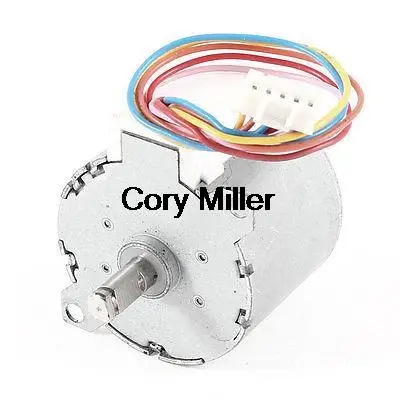 DC 12V 30Ohm 5 Pin Connector Air Condition Water Heater Mini Micro Motor