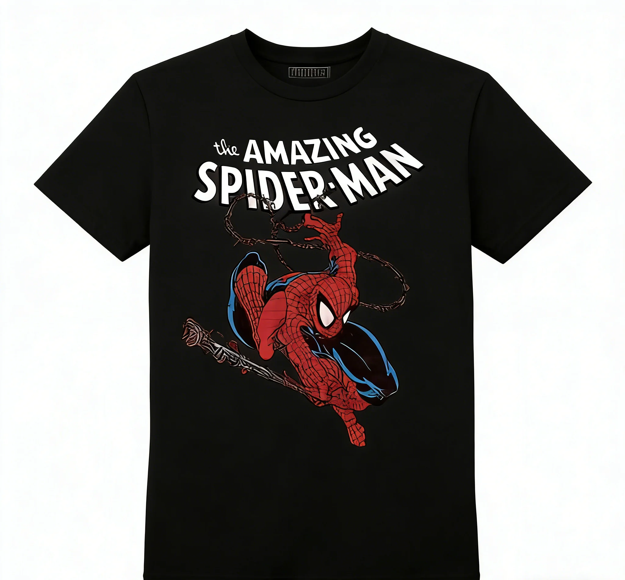 

Мужская футболка Marvel The Amazing Spider Man, хлопковая, удобная и дышащая, повседневная повседневная футболка с рисунком, быстрая доставка, S-4XL