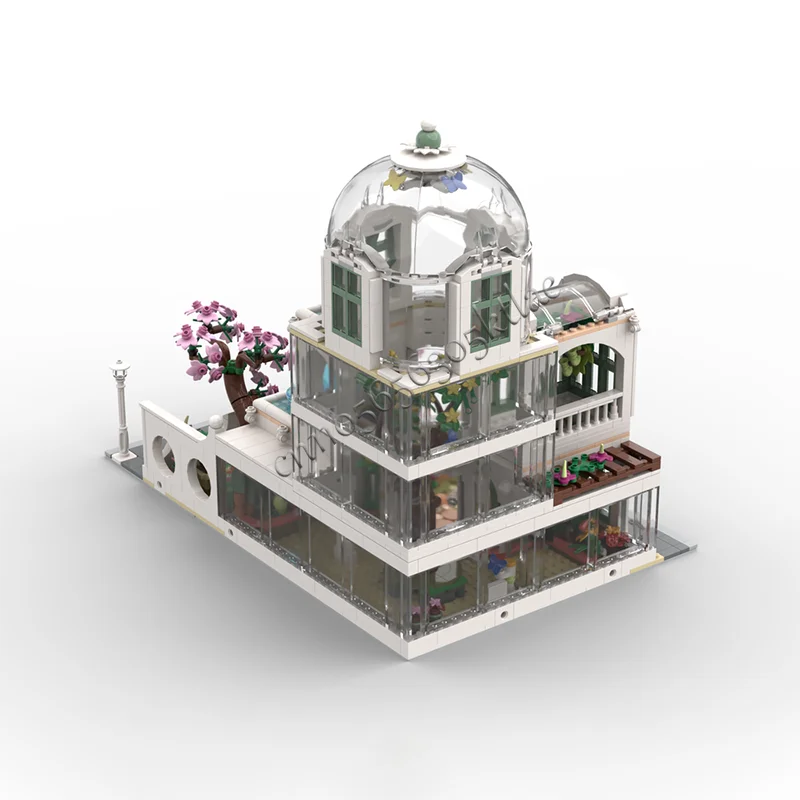 حار 2241 قطعة القرون الوسطى الفاخرة حديقة نباتية وحدات نموذج العمارة بنة Diy بها بنفسك التعليم الجمعية الاطفال اللعب الهدايا