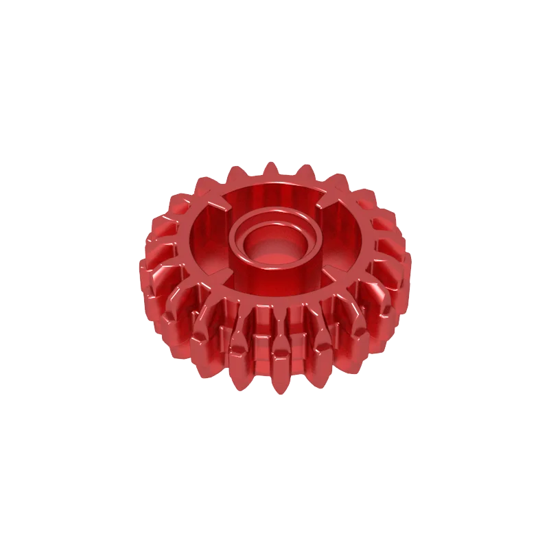 Gobricks 10PCS 35185 Technic Gear 20 Tooth Bricks Double Bevel Parts with Clutch on Both Sides Compatible MOC Building Block
