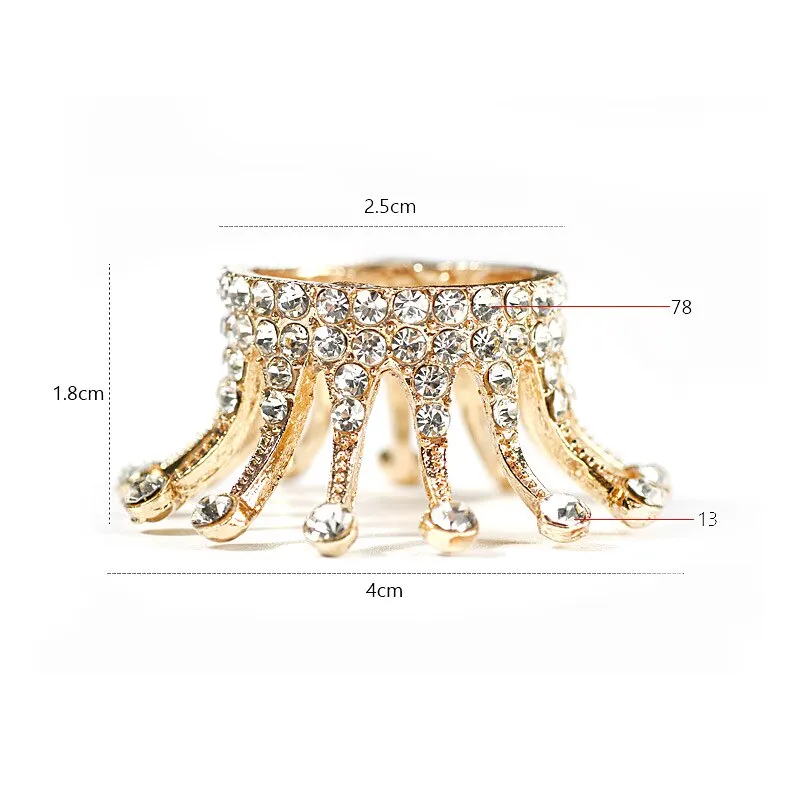 1 Pc Retro Manicure Brush Pen Holder Nail Art Brush Painting Diamonds Crown Shape Pen Brush Holder Nail Art Accessories Tools