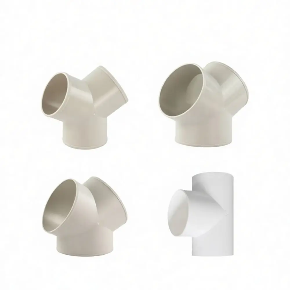 Ventilation Exhaust Pipe Connector T Shape Y Type Hose Joint 100mm 150mm Reducer Ducting System Airflow Branch Adapter