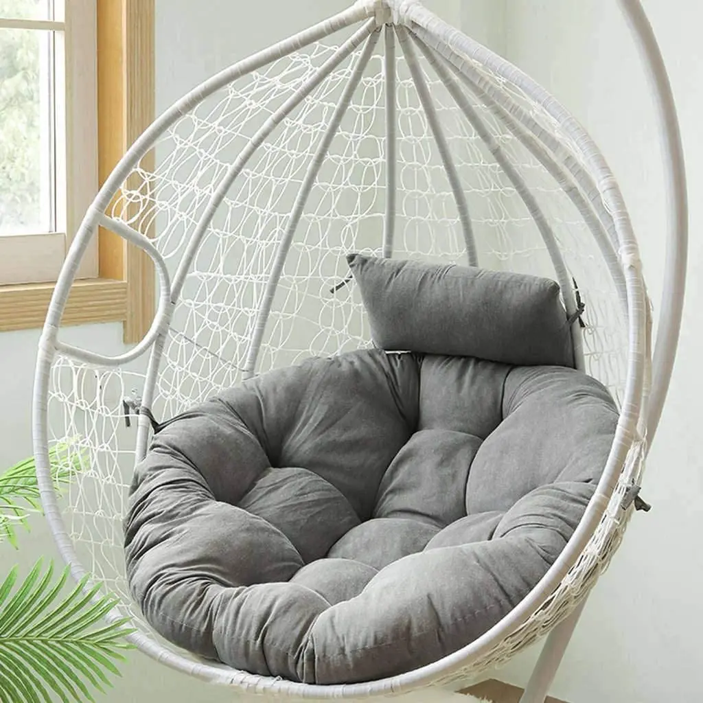 

Swinging Egg Shaped Chairs Patio Garden Indoor Outdoor Furniture Swing Hanging Egg Chair