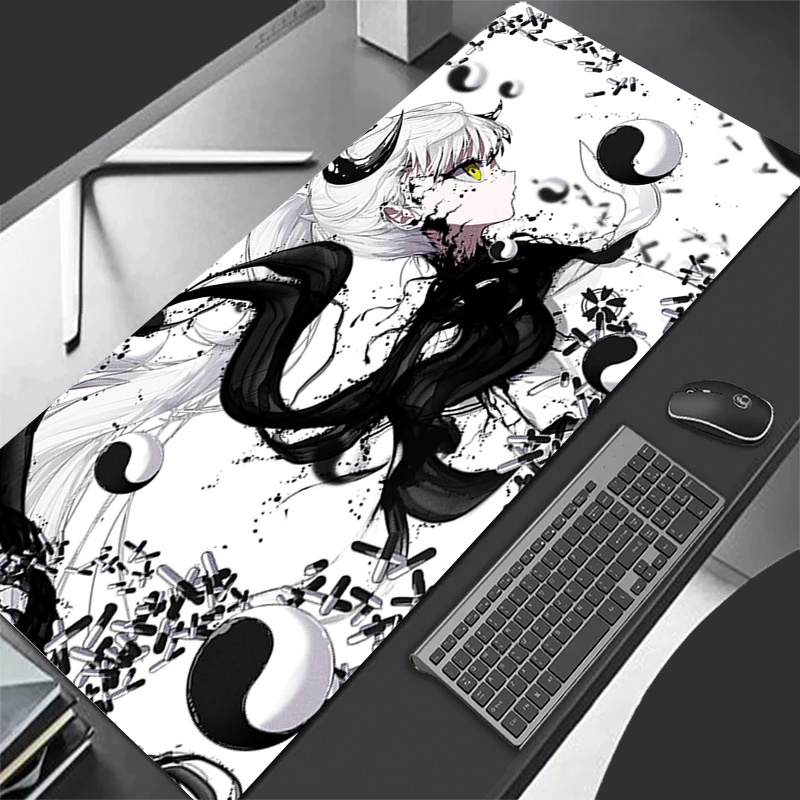 Alfombrilla de ratón con patrón para juego, alfombrilla de goma para ratón, accesorios para PC, alfombrilla de escritorio antideslizante para mesa de oficina, alfombrilla para teclado HD para Gamer de Anime para chicas