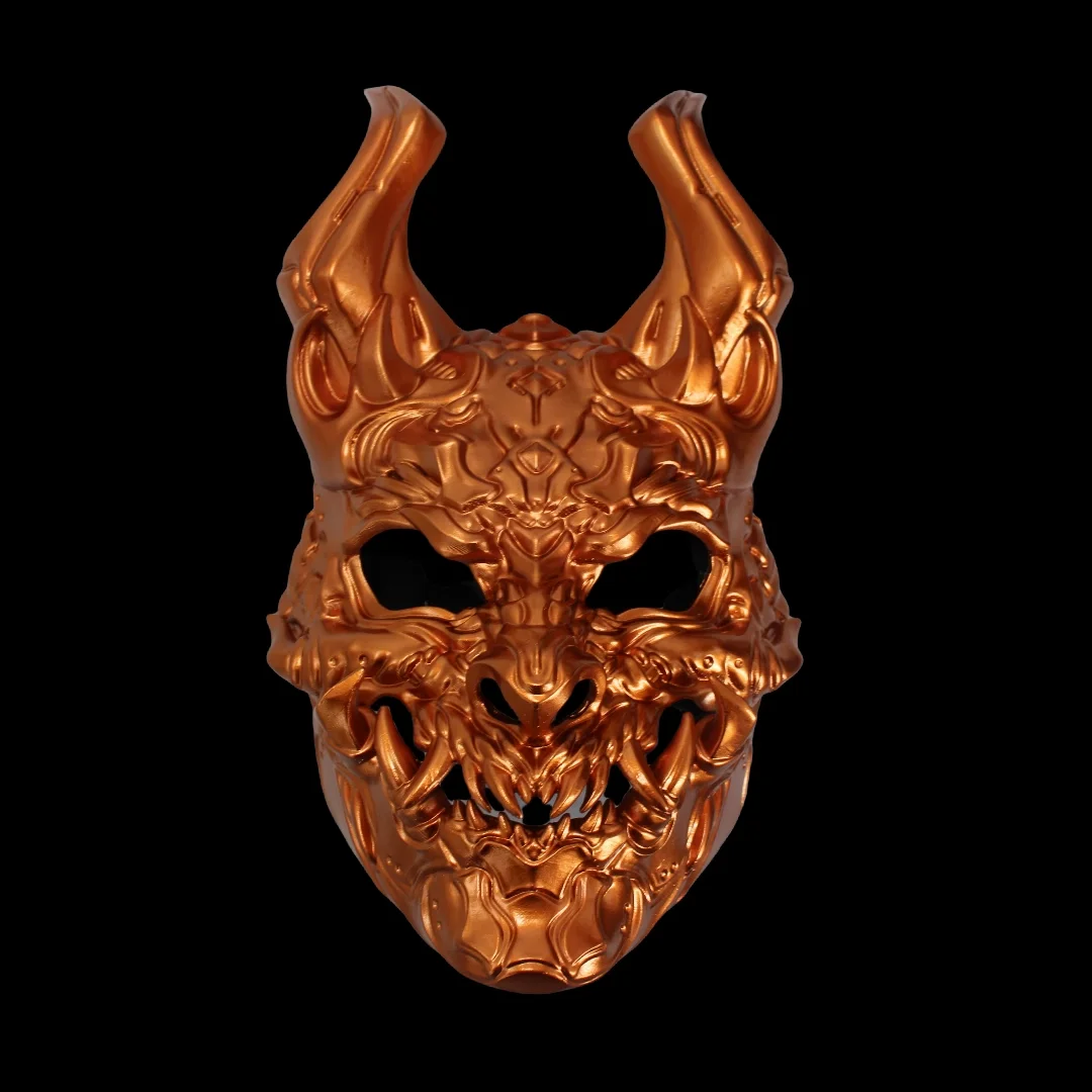Halloween Demone Prajna Maschera horror Orgy Party Dance Puntelli unisex Vesti maschera in resina