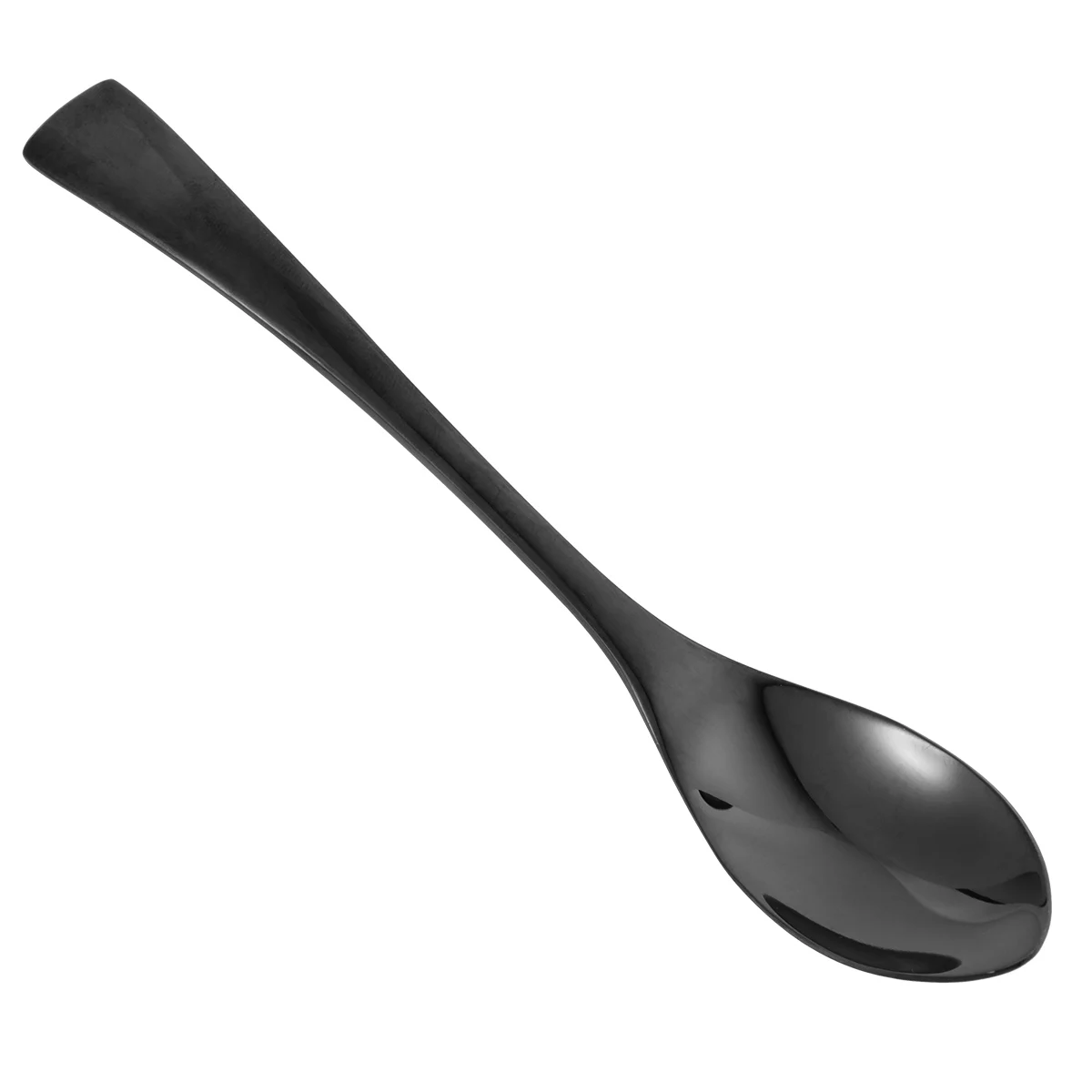 

Black Stainless Steel Teaspoon Plating Titanium Lightweight Mirror Surface Easy Clean Home Hotel Restaurant Tableware