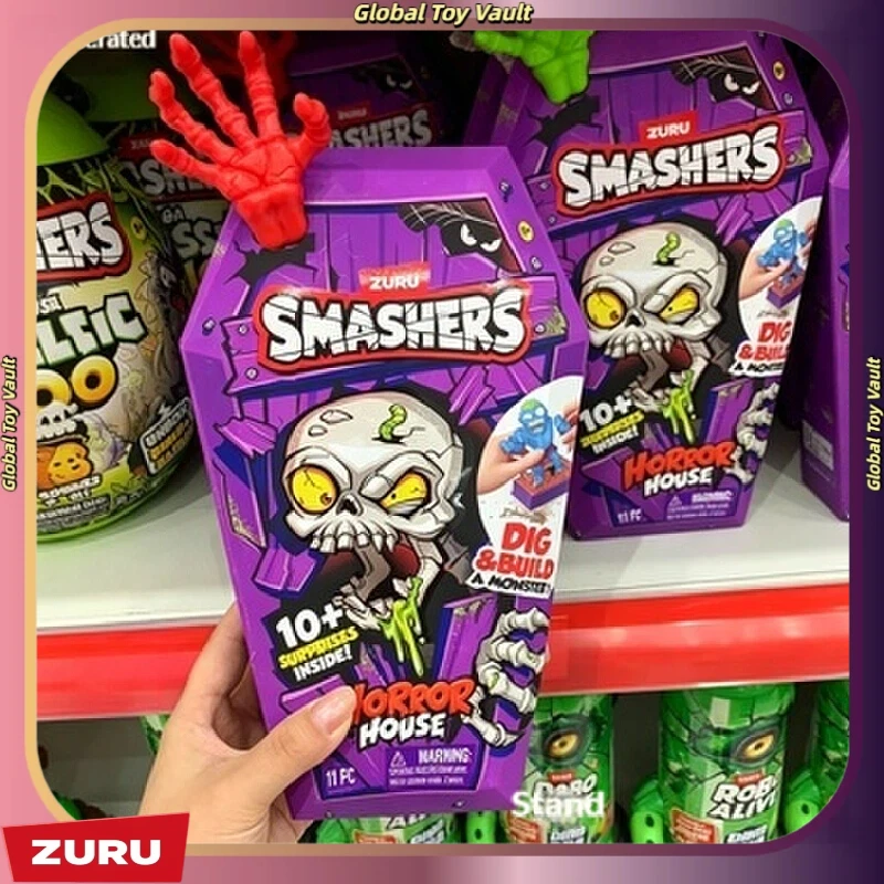 zuru-smashers-prank-digging-treasure-hunt-blind-box-toys-excavation-dinosaur-egg-mummy-horror-themed-child-festival-holiday-gift