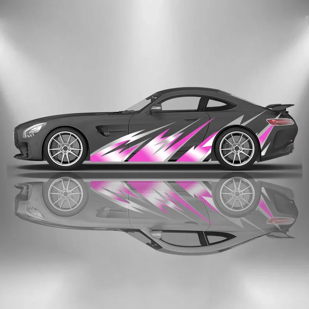 

Colorful Sharp Lines Racing Car Vinyl Wraps Decal Self-adhesive PVC Sticker Suitable for Trucks SUV Decor Auto Accessories Gift