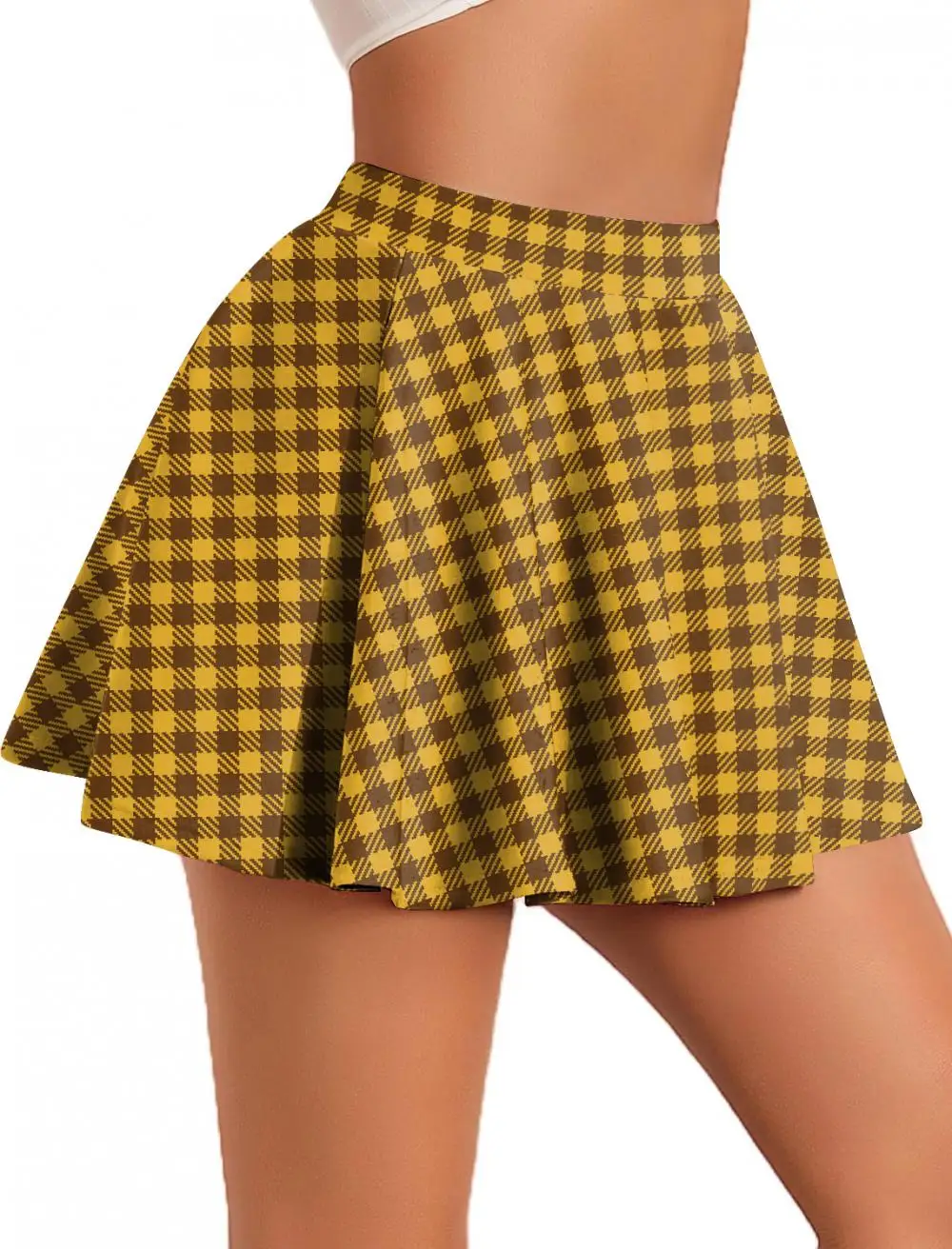 Nadanbao Sommer Frauen Hohe Taille Plaid Gefaltete Röcke Rock Y2K Streetwear Schuluniform A-Line Gym Student Kurzen Rock Mädchen – Detail 23