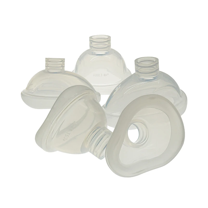 

KranVer 1PC/5PCS/6PCS First Aid Training Mask Reusable Silicone Anesthesia Mask Resuscitate Mask For Adult Child Infant