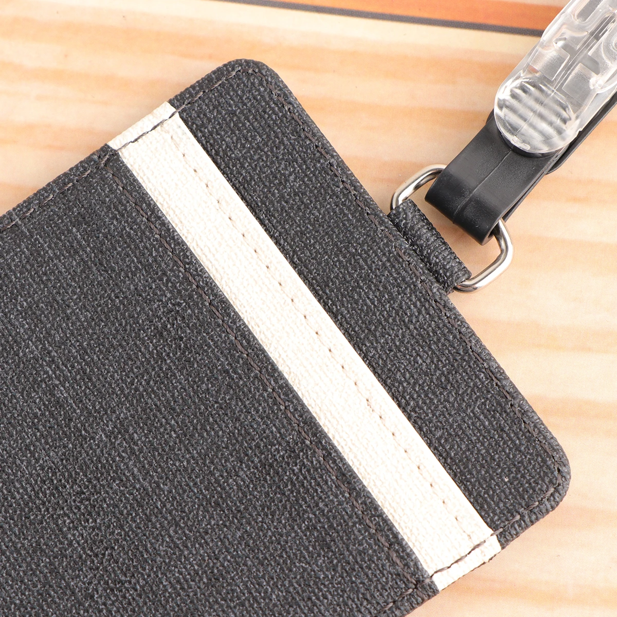 

ID Card Holder Cloth Badge Pass Pouch Work Permit Detachable Holders Vertical Case