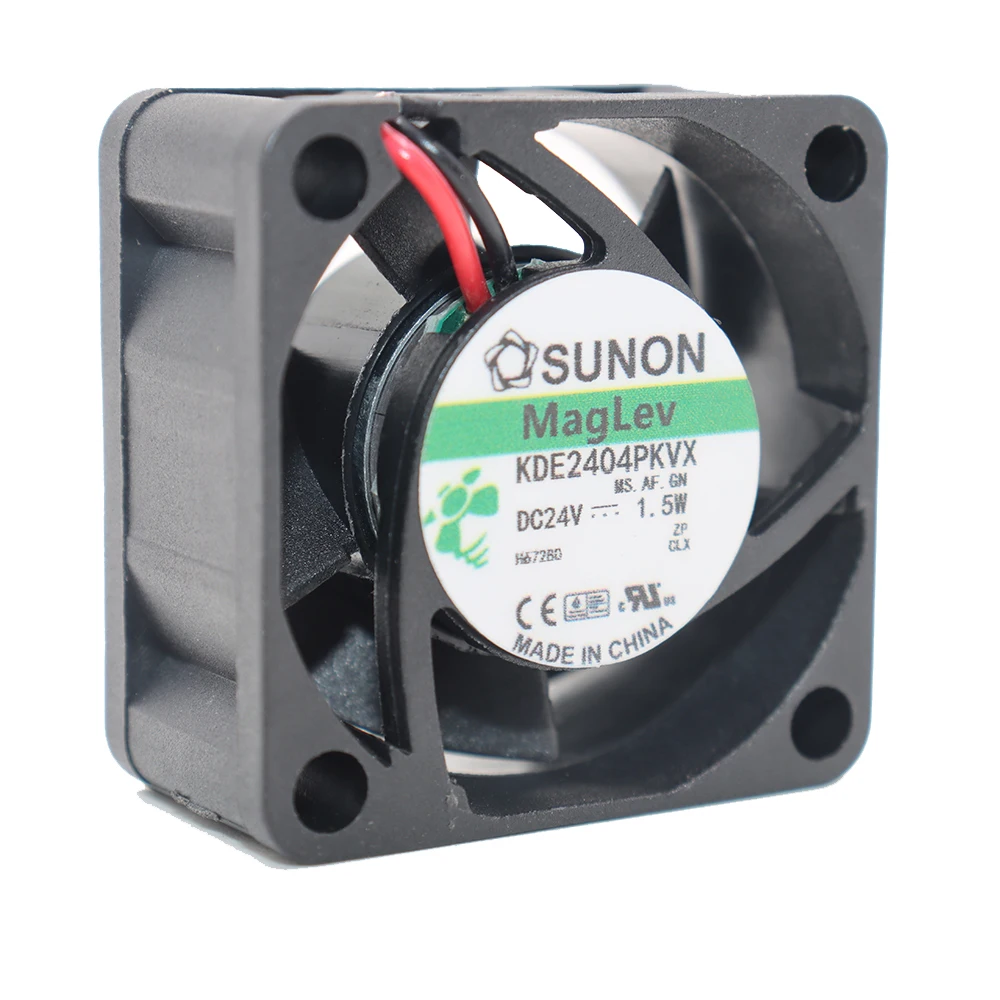 Sunon KDE2404PKVX 24V 1.5W 4020 4CM 3-Wire Magnetic Levitation Cooling Fan - High-Performance Heat Dissipation