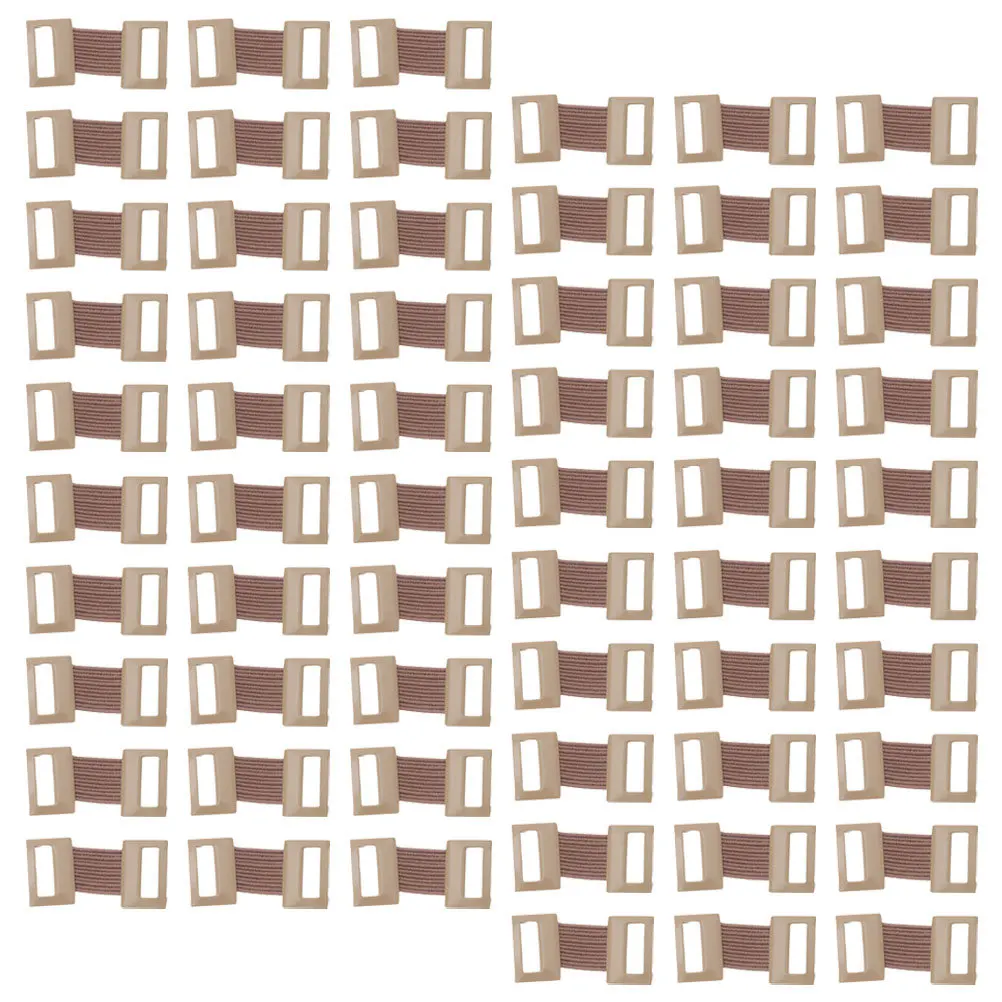 100pcs Aluminum Buckle Bandage Elastic Fastener Clips For Medical Wrap Fixing Reusable Replacement Buckle Clasps First Aid Kit