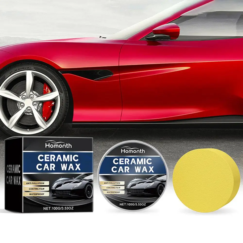 معجون مزيل خدوش السيارة 100 جرام - طقم تلميع واستعادة سريع التثبيت، طلاء شمع لامع لاستعادة سطح الطلاء Q1M6