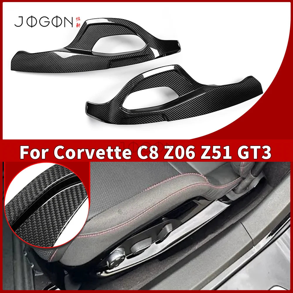 

GT3 Dry Carbon Fiber Racing Seat Button Frame Panel Interior Accessories For C8 Corvette Z06 Z07 Stingray 2020-2025