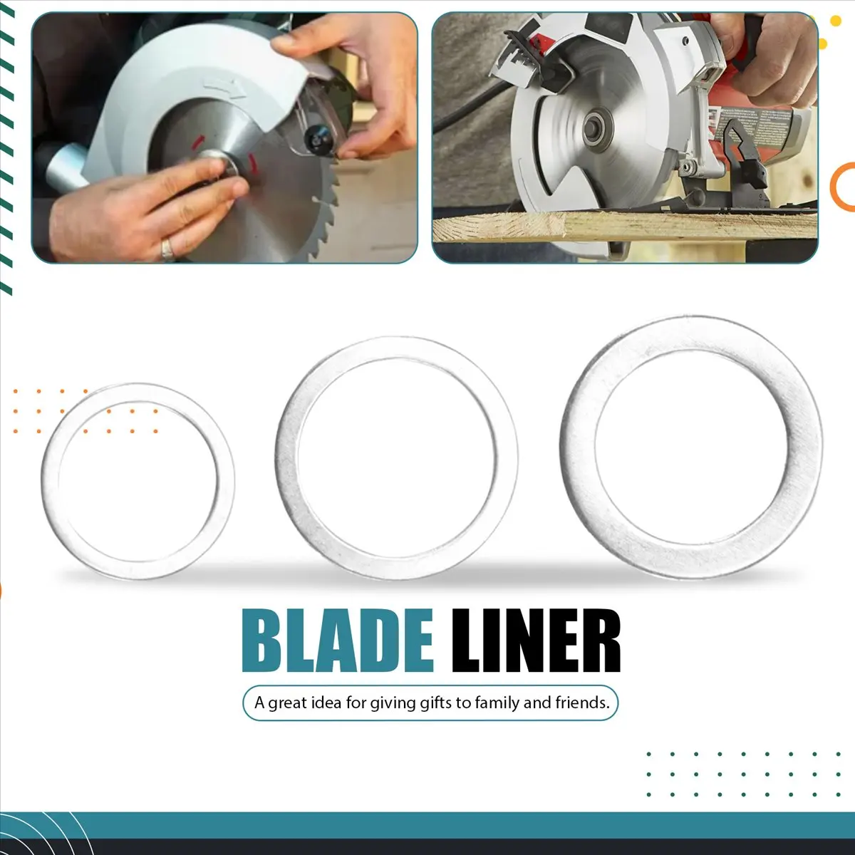 【STABLE QUALITY】20 Pcs Saw Blade Bushing Set Saw Blade Adapter Ring Saw Blade Spacer,For Saw Blade, Marble Blade Inner Hole Conv