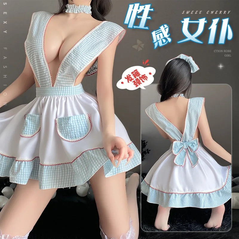 

Stylish Design Sexy Roleplay Maid Lingerie Dress Lady Naugty Party Cosplay Fliter Costumes Spicy Night Hot Nightgown