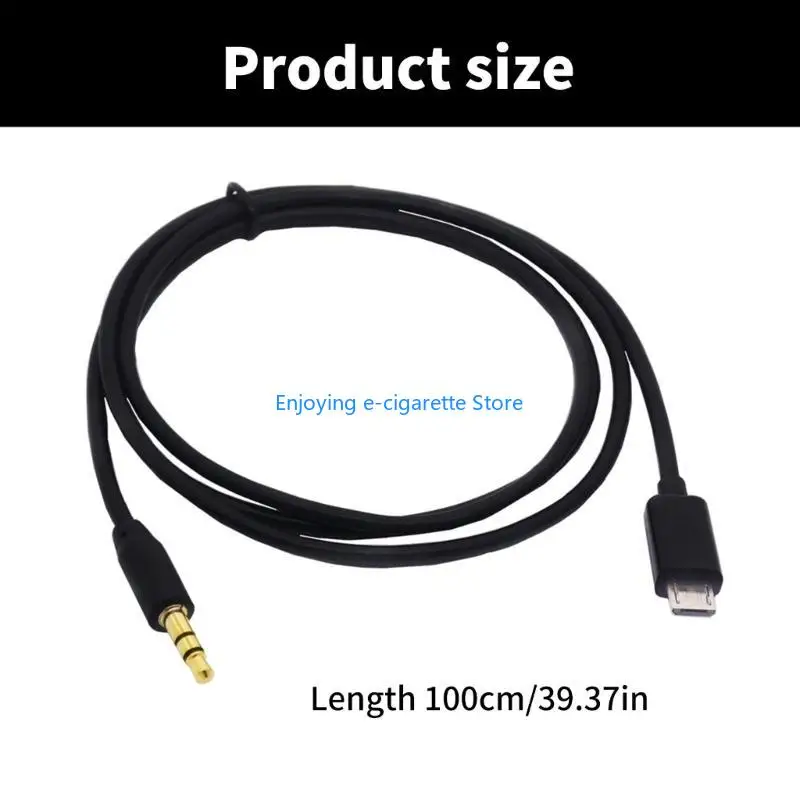 Micros USB auf 3,5 mm Stecker Audios Auto Auxs Kabel zum Anschluss an Autosysteme Y4QF – Detail 6