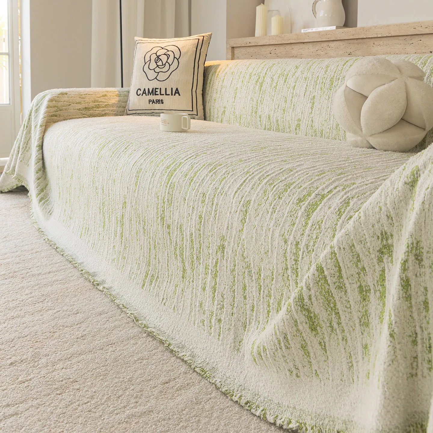 Four Season Universal Thick Sofa Towel Soft Anti Slip Sofa Cover 1/2/3/4 Seat Segmented L-Shaped Sofa Cover Living Room