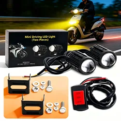 Heyword Motorcycle LED Fog Lights ATV Driving Fog Light Auxiliary Spotlight Projector Lens Super Bright Electric Motor Fog Lamp