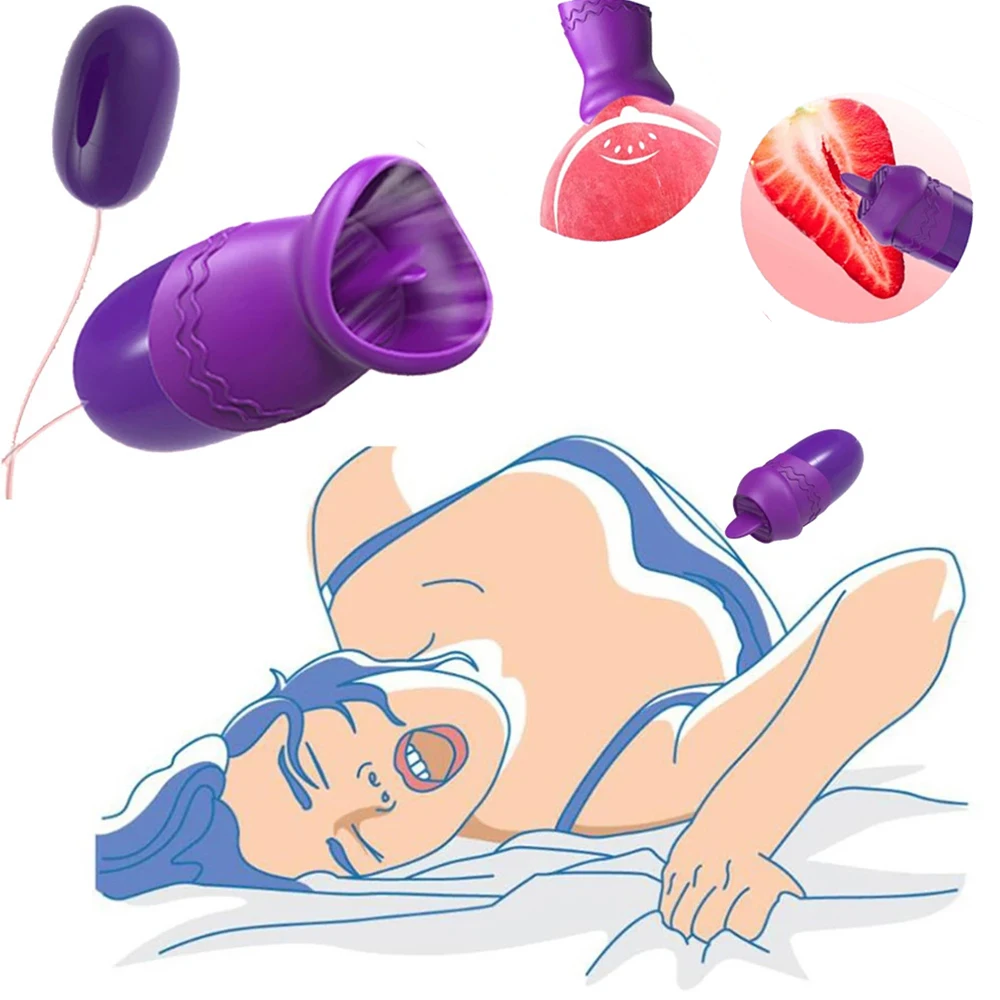 Multi-speed Tongue Oral Licking Vibrator USB Vibrating Egg G-spot Vagina Massage Clitoris Stimulator Sex Toys for Women Sex Shop