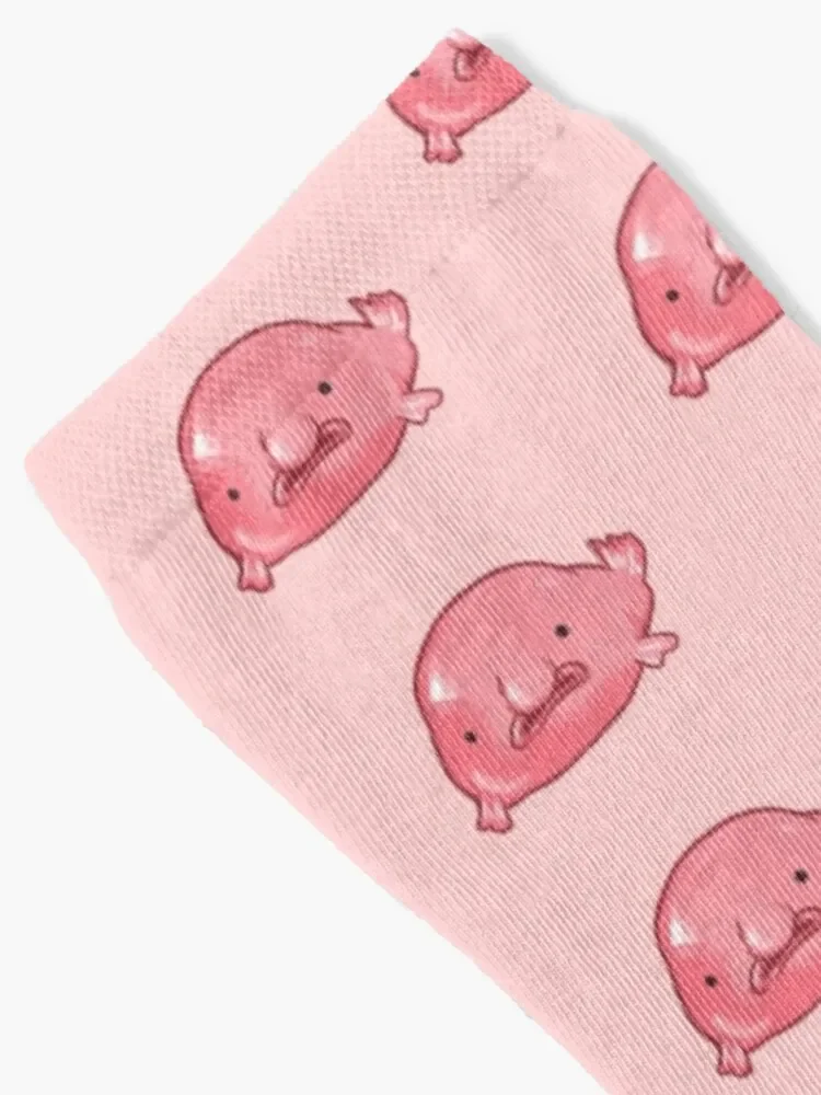 Cute Blobfish Socks Toe sports happy sport Luxury Woman Socks Men's