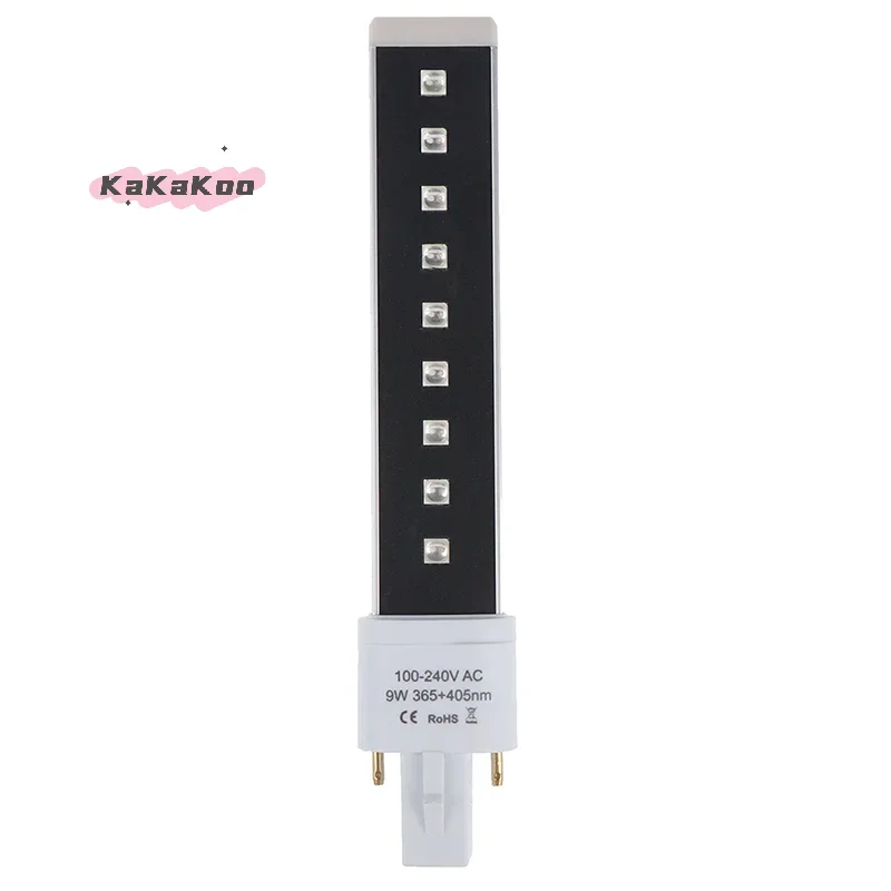 9W 9LEDs Electronic Phototherapy UV LED Lamp Light Bulb for Nail Art Gel Dryer