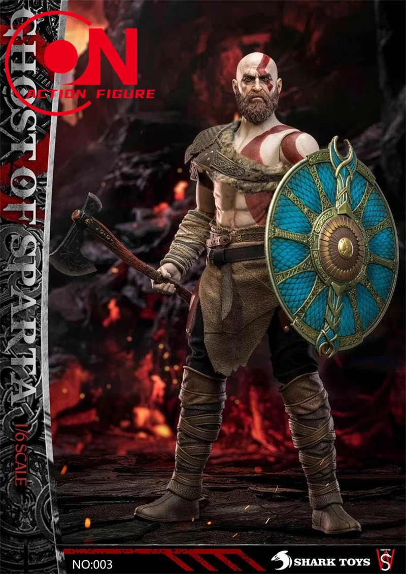 In Stock SHARKTOYS & SWTOYS NO:003 1/6 Ghost of Spartan Double Heads Figure Model 12'' Male Soldier Action Figure Full Set Toy