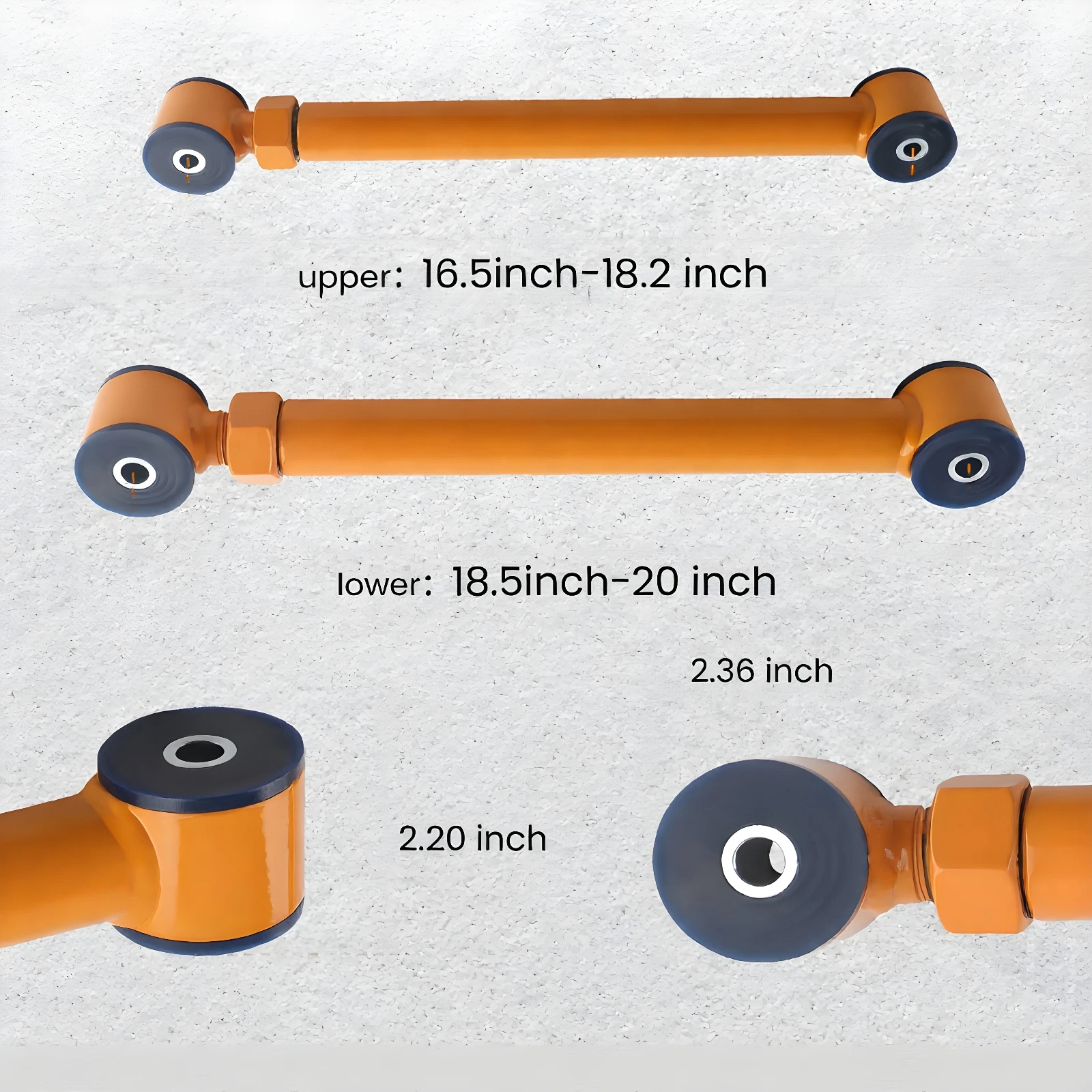 Adjustable Front Upper and Lower Control Arms 0-6 Inch Lift for D odge Ram 1500 1994-2009 4x4 for Dodge Ram 3500 1994-2009 4x4