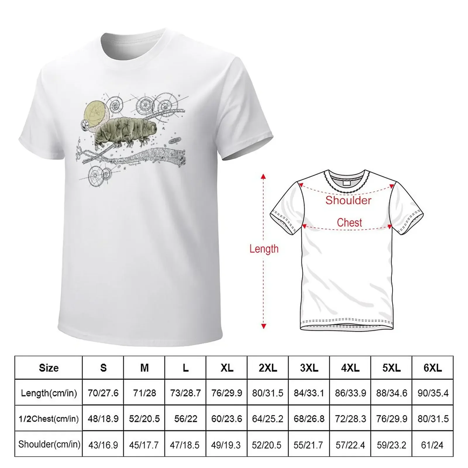 Tardigrade and Moon Doodle T-Shirt blanks plain new edition mens workout shirts