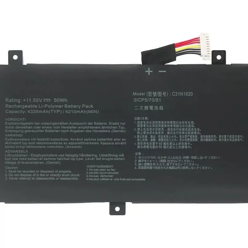 For ASUS U4100U U4100UQ UX430UQ UX430U Laptop Battery C31N1620 Replacement High Capacity Rechargeable Notebook Power