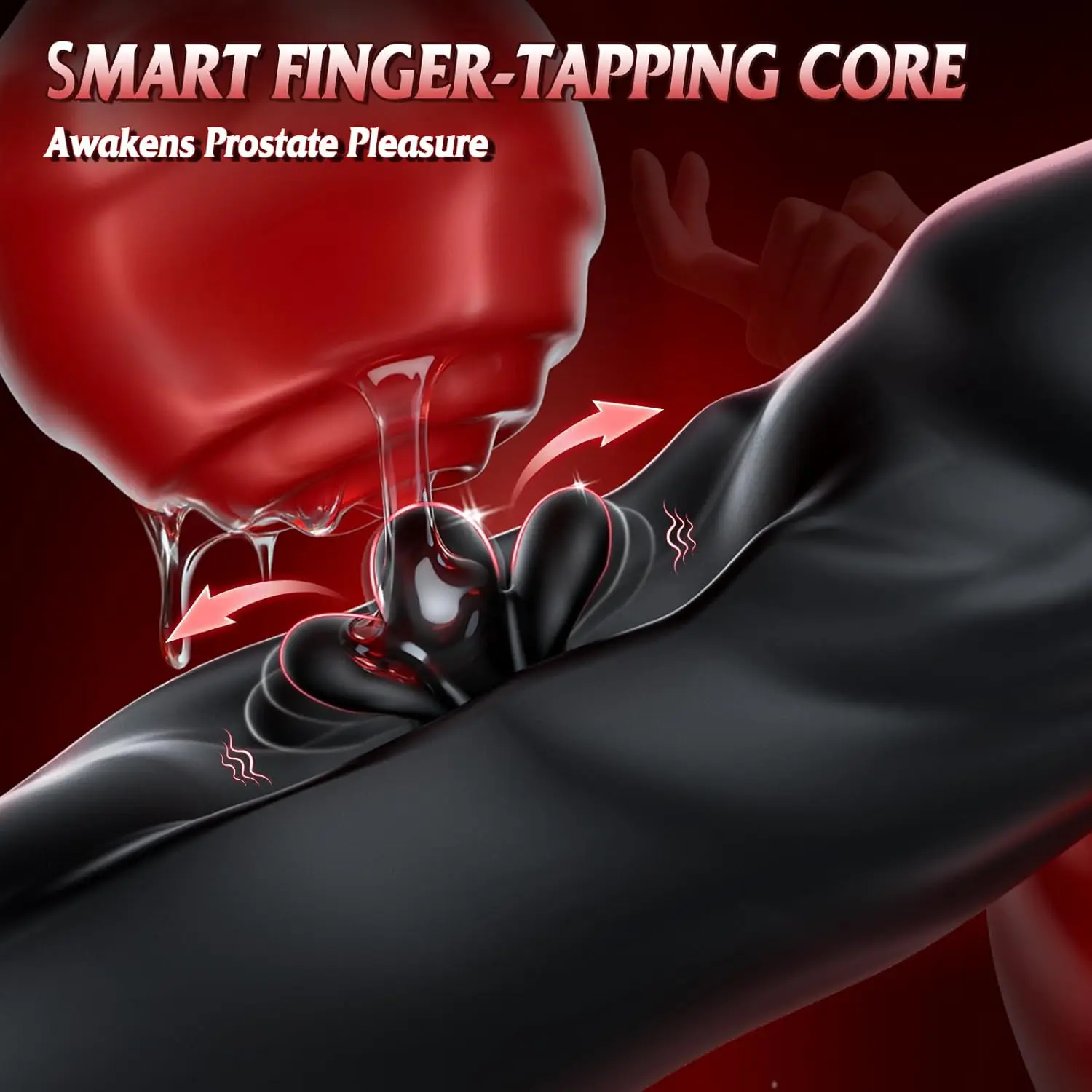 Vibromasseur de Massage de la Prostate - Sex toy pour hommes avec 10 balançoires de doigts et 10 modes de vibration, application et télécommande.