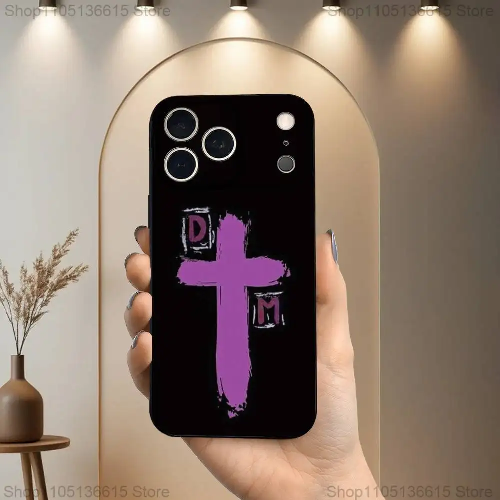 バンド D-デペッシュ・モードズ iPhoneケース iPhone 17,16,15,14,13,12,11 Plus,Pro Max,XS,X,XR,SE,Mini,8,7対応 ソフトシリコン ブラックカバー