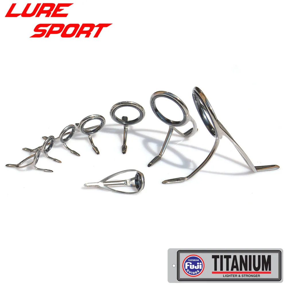 FUJI 6pcs Set T-KWSG40 T-MNST16 8pcs set T-KWSG30 T-MNST10 Titannium Frame SIC ring Rod Building component Repair DIY Accessory