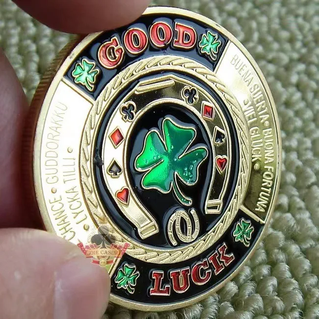 Lucky Poker Coin Card Guard Protector Poker Cards Good Luck Challenge Coin Casino Chips Dealer Token Souvenir Collectible Gifts, image 29