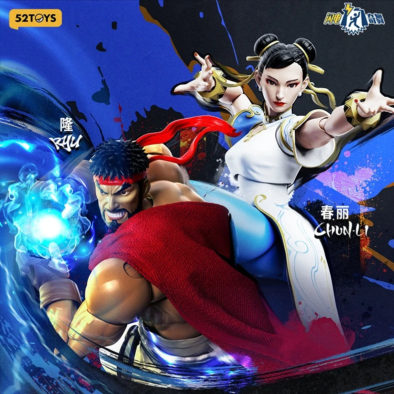 

Pre-Sale 52TOYS Street Fighter 6 Ryu & Chun-Li Cheongsam Ver. 1/12 Scale Action Figure Anime Model Trendy Toys Doll Collectibles