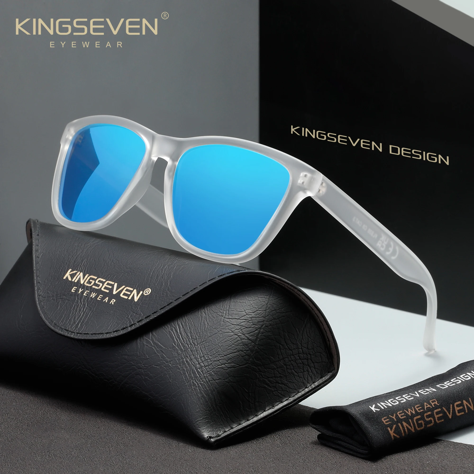 

Солнцезащитные очки KINGSEVEN, повседневные, для мужчин и женщин, для вождения, с поляризацией UV400, модные, для активного отдыха, вечеринок, разноцветные оправы