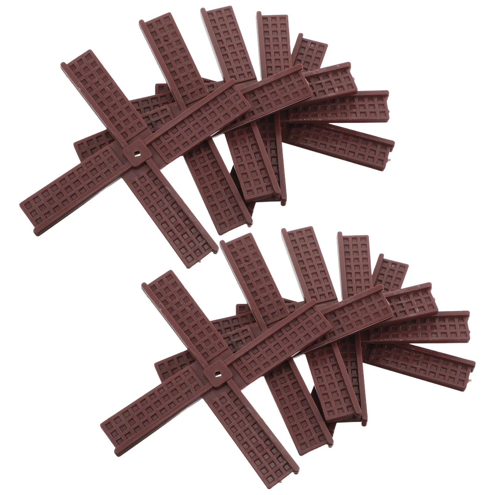 10Pcs Garden Windmill Fan Blades Mini Plastic Dutch Style Rotating Weather Resistant Outdoor Yard Decor Fan Blades