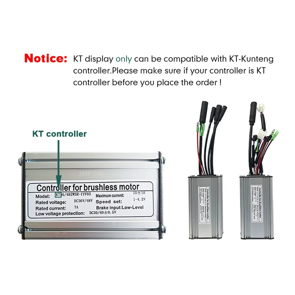 

Pedelec Display Gear Setting KT-LCD5 Onboard Smart Power Vehicle Boosting 24V 36V 48V Computer Display Druable