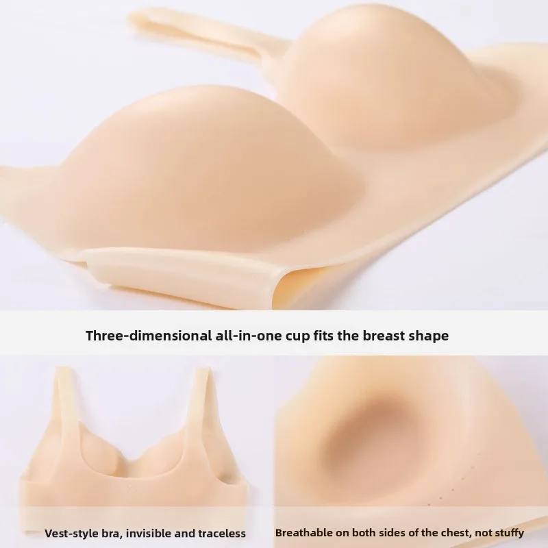 Silicone Bra Women Swimming Sexy Bikini Breast Underwear Live Streaming Cosplay Costume Holiday Beach Party Body Shaper Lingerie