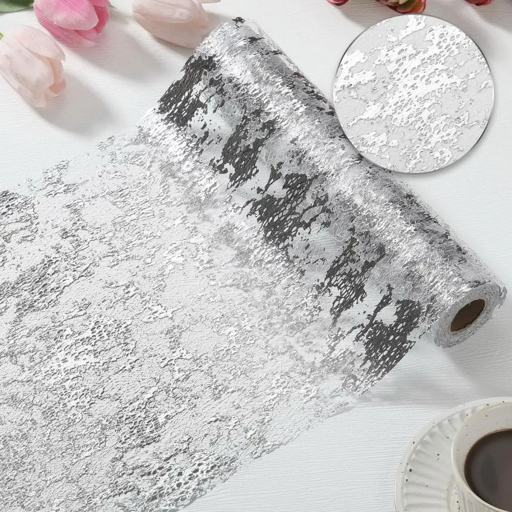 Versatile Polyester Fiber Runner Sequin Glitter Table Runner Bronzing Table Cover for Home Parties Wedding Decorations Birthday