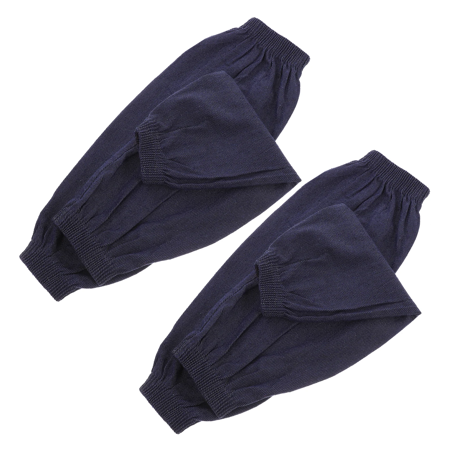 

2 Pairs Welding Sleeves For Women Sleeve Thickened Denim Arm Protector Wear Resistant Forearm Cover Welder Work Gloves