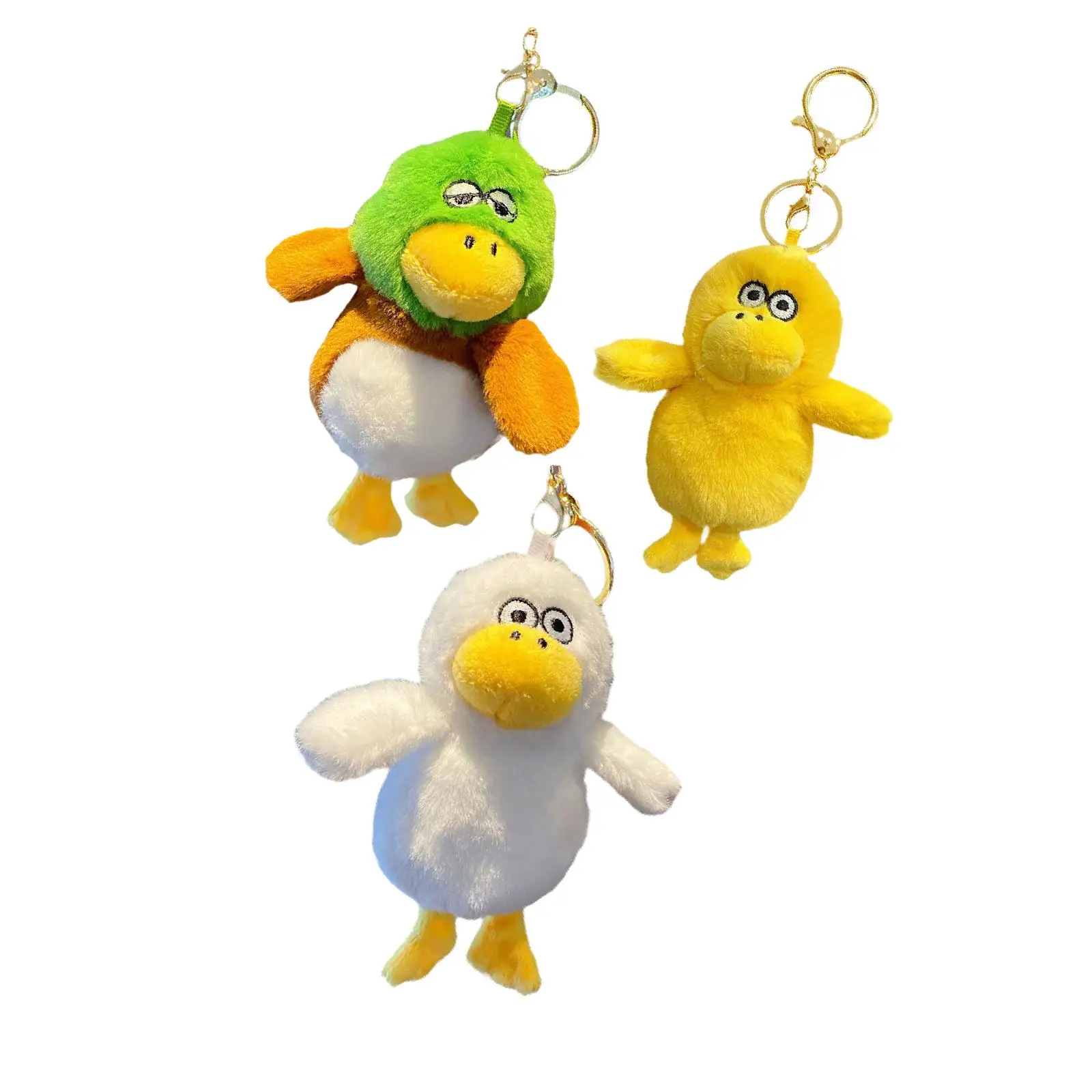 Duck Plush Keychain Ornament Bag Pendant Creative Plush Toy Animal Doll Hanging Ornament for Kids Adults Children Boys Girls