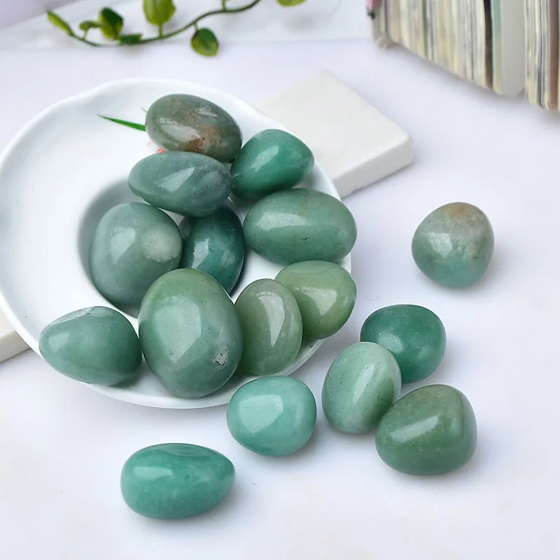 자연 라운드 녹색 Aventurine 대량 떨어졌다 미네랄 에너지 치유 크리스탈 행운의 돌 컬렉션 홈 인테리어 선물