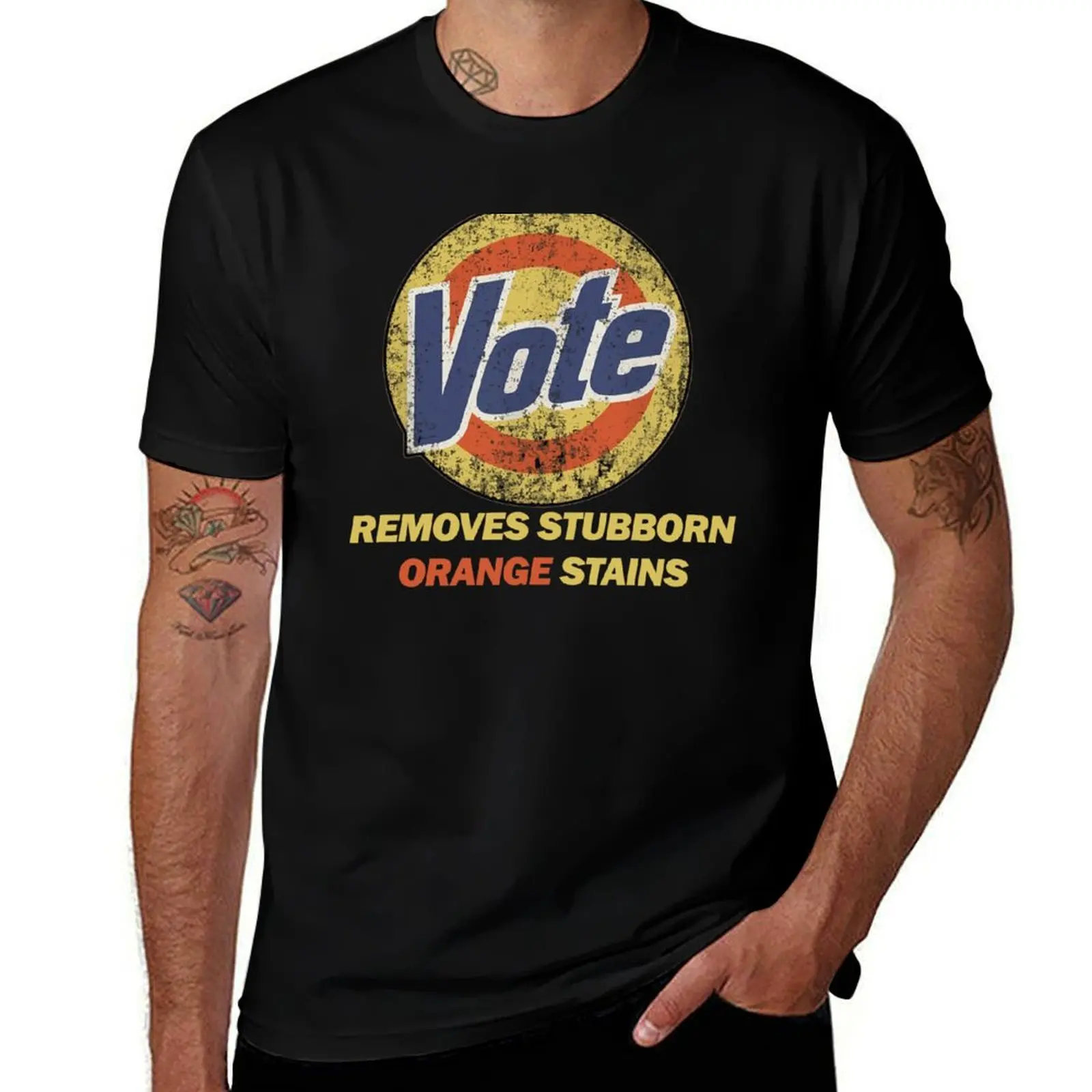 Vote Removes Stubborn Orange Stains T-Shirt Halloween Casual T-Shirt