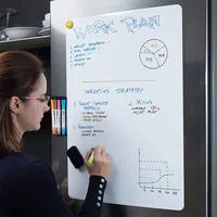Magnetic Soft White Board Dry Wipe Board,Reusable Suitable Home,School,Office Learning Plan Whiteboard,Announcement Board,Notice